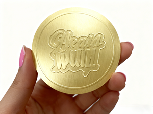 Black Texture Gold Foil 3D <strong>Embossed</strong> Logo Stickers Waterproof <strong>Paper</strong> Luxury Round Gold Labels Die Cut Sticker for Packaging - Product Image 5