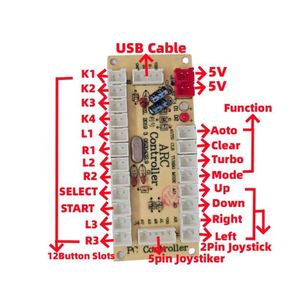 อะไหล่เกมอาร์เคด DIY แบบไม่มีดีเลย์ ขายส่งจากโรงงานโดยตรง คอนโทรลเลอร์เกมและจอยสติ๊ก บอร์ด PCB ตัวเข้ารหัส USB - Product Image 1