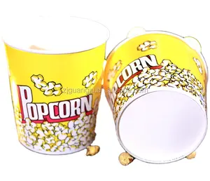 Ciotola di carta usa e getta di carta secchio di popcorn