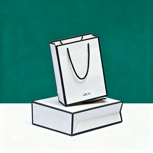Sac à provisions en papier kraft personnalisé à <span class=keywords><strong>prix</strong></span> compétitif logo imprimé recyclé pour la promotion des aliments expédition pour cadeaux sacs à main - Product Image 3