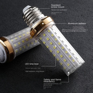 Ampoules LED E27 E14 en gros, éclairage blanc chaud à économie d'énergie, lustre avec CRI 80, construction en aluminium pour usage résidentiel - Product Image 5
