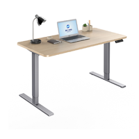 Cadre de bureau debout ergonomique à double moteur avec deux étages de levage et fonctions extensibles motorisées réglables