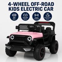 Voiture électrique pour enfants de 1 à 6 ans, voiture à 4 roues pour enfants avec chargeur, multicolores, cadeau pour garçons et filles