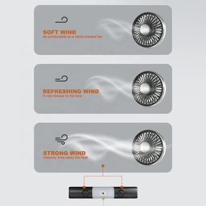 Ventilateur USB de voiture à double tête, ventilateur de refroidissement avec interrupteur indépendant, 3 vitesses, réglable à 360 degrés, ventilateur de tête de lit auto pour siège arrière - Product Image 6