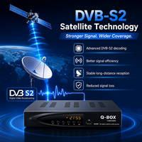 Q-Box Dijital Uydu Alıcısı Full HD 1080P DVB-S2 T2 Combo WiFi'lı Plastik ve Metal Set Üstü Kutu Dekoder 12 Ay Garantili