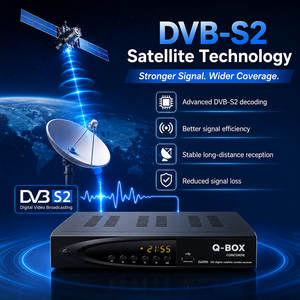 Récepteur satellite décodeur numérique Q-Box Full HD 1080P DVB-S2 T2 Combo avec WiFi pour le Ghana - décodeur combo DVB-T2-S2 - Product Image 6