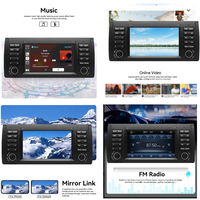 Autoradio LELV 7 pouces avec système Linux pour BMW E39 (1995-2003), écran partagé, navigation stéréo, Android Auto, lecteur vidéo