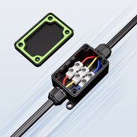 Boîtier de jonction étanche IP67 en nylon pour câbles électriques, 2T 450V 17.5A, pour extérieur, -40-+105°C