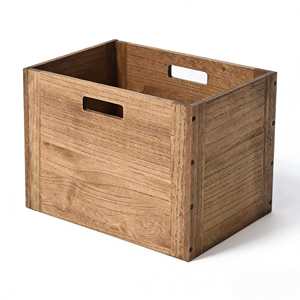 Bacs <span class=keywords><strong>de</strong></span> <span class=keywords><strong>rangement</strong></span> en <span class=keywords><strong>bois</strong></span> empilables personnalisables en usine pour organiser la maison, les livres et les vêtements - Product Image 1