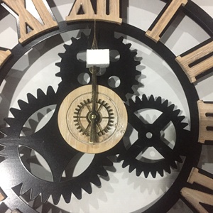<span class=keywords><strong>Orologio</strong></span> <span class=keywords><strong>da</strong></span> <span class=keywords><strong>Parete</strong></span> Industriale Steampunk <span class=keywords><strong>con</strong></span> Ingranaggi Metallici <span class=keywords><strong>da</strong></span> 60 cm (24 Pollici) <span class=keywords><strong>con</strong></span> Numeri Romani <span class=keywords><strong>in</strong></span> <span class=keywords><strong>Legno</strong></span> Naturale <span class=keywords><strong>in</strong></span> Rilievo - Product Image 6