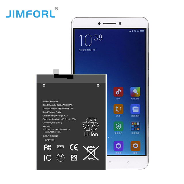 High Capacity Replacement Battery Pack for MIX2/MIX2S Smartphones 3300mAh Li-ion Polymer Mobile Phone Battery