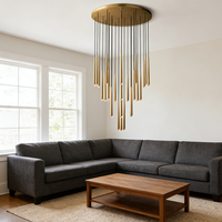 Lampe suspendue d'escalier moderne personnalisée, lampe LED, lampe suspendue d'usine pour chambre à coucher
