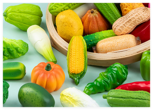 Maison de poupée décor à la maison dessin animé artisanat artificiel Miniature résine fruits et légumes vert enfants <span class=keywords><strong>cuisine</strong></span> nourriture jouets éducatifs - Product Image 6