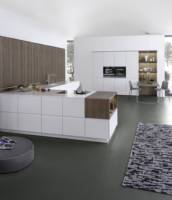 MOQ Kecil Diterima Kabinet Dapur Modular Stainless Steel Mewah Minimalis Ramah Lingkungan Granit Ramah Apartemen 24/7