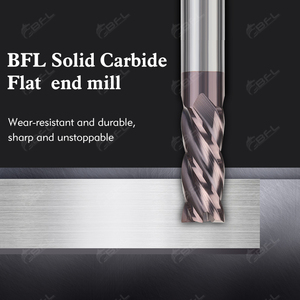 BFL Carbide <strong>End</strong> <strong>Mills</strong> for Steel 4 <strong>Flute</strong> <strong>Flat</strong> <strong>End</strong> <strong>Mill</strong> 1/4 * 3/4*<strong>2</strong>-1/<strong>2</strong> in Stock - Product Image 3