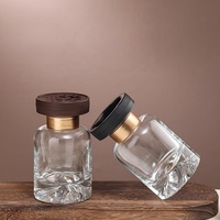 Bouteille en verre cylindrique vide de 100 ml pour huile aromatique, bouteille en verre écologique pour diffuseur à bâtonnets, compatible avec les parfums d'intérieur et de voiture