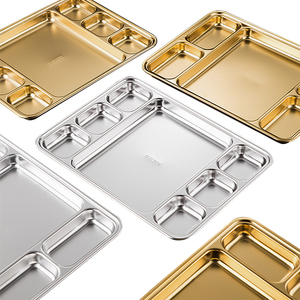 Teglia da forno ristorante in acciaio inossidabile vassoio da portata ristorazione SUS304 porta alimenti rettangolare in acciaio inossidabile - Product Image 2