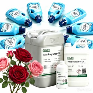 Olio profumato ammorbidente idrosolubile Garden Rose in fusto, all'ingrosso per lavanderie commerciali e produzione di massa in fabbrica - Product Image 1