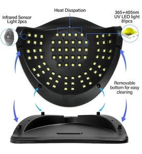 Lámpara UV LED Sun X25 MAX, 81 LED, Profesional, para Secado de Esmalte de Gel, con Sensor Automático y Temporizador, Portátil, Herramienta de Manicura, Metálica - Product Image 4