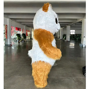 Disfraz de Mascota de Gato de Dibujos Animados Inflable de Peluche de Pelo Largo Personalizable, Color Rosa, para Carnaval, Halloween, Navidad, Adultos, Unisex, MOQ 1 Pieza - Product Image 3