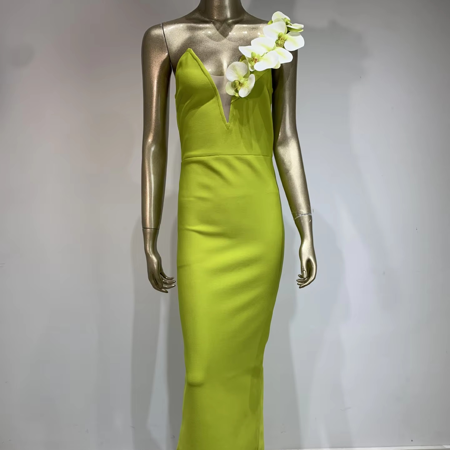 slim fit dress slacks Bec And Bridge Julieta Silk Maxi Dress in Green main image 1