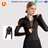 Vente Flash : Hauts de Yoga pour Femmes, Veste de Sport Entièrement Zippée, Sans Coutures, Extensible, Respirante, pour la Gym et l'Entraînement