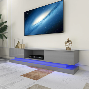 <span class=keywords><strong>Moderno</strong></span> <span class=keywords><strong>grande</strong></span> Storage MDF legno TV Stand colorato luce Led <span class=keywords><strong>soggiorno</strong></span> & camera da letto mobili con metallo per uso domestico o Hotel - Product Image 4