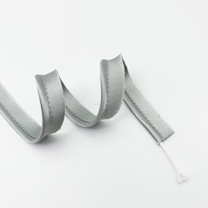 10mm haute qualité Polyester Satin biais passepoil <span class=keywords><strong>cordon</strong></span> 100% Polyester bord bande pour vêtements sacs chaussures Textiles de maison - Product Image 2