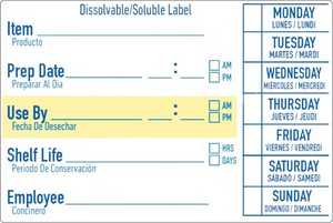 Dissolvable <strong>Label</strong> Stickers Water <strong>Labels</strong> for Food Rotation Prep Roll Write Dissolvable <strong>Labels</strong> <strong>Kitchen</strong> Helper - Product Image 5
