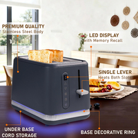 6 bruiningsniveaus instelbare kleine broodbakmachine met aangepast logo, broodrooster voor hotel en restaurant