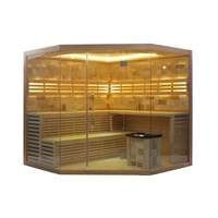 Ruang Sauna Uap Kering Inframerah Kayu Tradisional untuk Terapi, Penawaran Terbaik