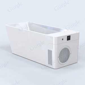 Nouvelle conception, baignoire à glace blanche et noire, contrôle par application WiFi, bain froid, récupération avec refroidisseur tout-en-un - Product Image 4