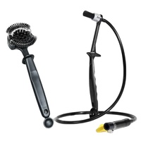 Brosse de nettoyage à la vapeur pour machine à café, plastique noir