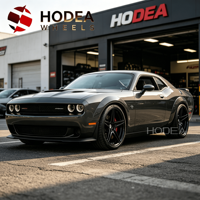 Jantes forgées HODEA 17/18/19/20/21/22 pouces à 5 branches, noir brillant, pour Mercedes AMG BMW Audi, jantes personnalisées