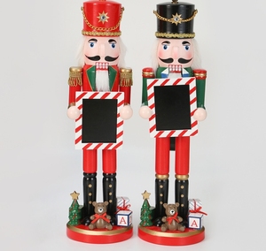 38CM nuevo regalo de Navidad marco de fotos Cascanueces <span class=keywords><strong>soldado</strong></span> marioneta regalo de Navidad - Product Image 3