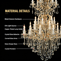 Vente directe usine – Lustres en cristal sur mesure pour mariages, salles de banquet, villas et salons – Vente en gros