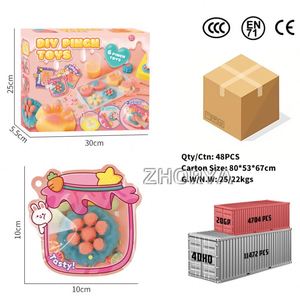 Zhorya Set de Juguete Sensorial DIY para Amasar y Aliviar el Estrés, Juguete Creativo Hecho a Mano para Apretar y Jugar con Squishies - Product Image 6