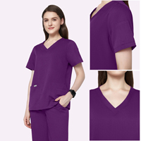 Service OEM d'uniformes hospitaliers pour médecins et infirmières avec protection en tissu antibactérien et ensembles de blouses personnalisés