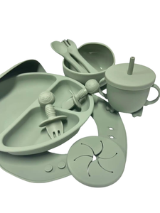 Customized <b>Baby</b> Products Other <b>Baby</b> Feeding Products Silicone Plate <b>Bowl</b> Silicone Feeding Set for <b>Babies</b> - Product Image 2