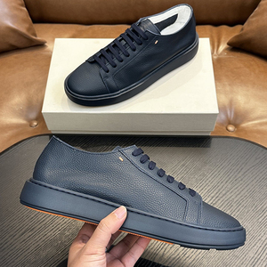 Chaussures décontractées en cuir véritable <span class=keywords><strong>pour</strong></span> hommes, fabriquées à la main, de haute qualité, élégantes, polyvalentes, style <span class=keywords><strong>italien</strong></span> - Product Image 1