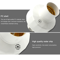 Vente en gros Support de lampe de base E27 intelligent sans fil AC85-265V adaptateur de prise d'ampoule intelligent pour lumière de détection radar à micro-ondes