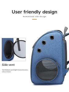 Fabrika toptan evcil hayvan taşıyıcı sırt çantası büyük pencere havalandırmalı tasarım küçük kediler köpekler için toka desteği katlanabilir seyahat Vet - Product Image 4