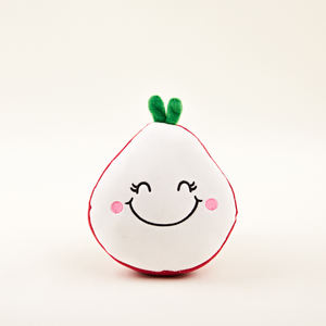 子供の6ピースの果物と野菜のおもちゃセットと創造的な緑の松の柔らかいおもちゃぬいぐるみバナナのおもちゃ - Product Image 5