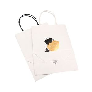 Personalized Wholesale Kraft Khaki Greaseproof Grade Takeaway Food Custom Bottom <b>Paper</b> <b>Packaging</b> Bag - Product Image 6