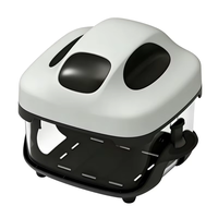 Friteuse à air multifonctionnelle 4-en-1 en verre avec 3 récipients de 6,34/3,38/2,43 qt, couvercle amovible, compatible micro-ondes, congélateur et lave-vaisselle