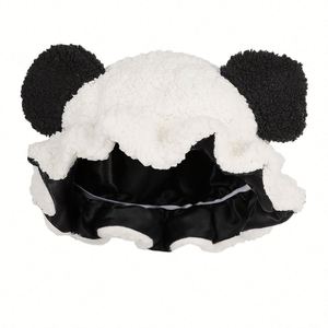 Bonnet de nuit doublé avec bordure en satin pour cheveux bouclés, naturels et tressés – Chaud, antidérapant, idéal pour enfants – Cadeau - Product Image 2