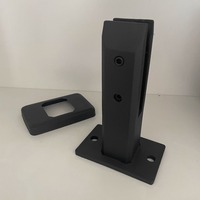 Support de fixation pour garde-corps en verre à angle réglable, pince de fixation au sol pour verre trempé de 8 à 12 mm pour escaliers, balcons et clôtures de sécurité