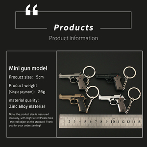 Portachiavi Mini Pistola <span class=keywords><strong>Beretta</strong></span> in Metallo 1:4, Giocattolo Creativo, Vendita all'Ingrosso - Product Image 5