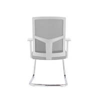 Chaise de bureau ergonomique moderne en maille - Chaise de travail à dossier moyen pour le bureau à domicile et l'atelier