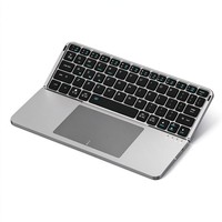 IBOX 11 Dudukan Magnetik Perekat - Keyboard Pengisian Daya BT yang Dapat Dilepas dan Dilipat, Nirkabel, Portabel untuk Tablet dan Laptop